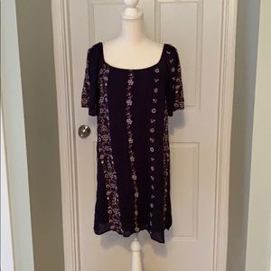 Embroidered Off-the-shoulder Dress